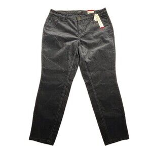 Talbots women's black velvet pants Size 14WP